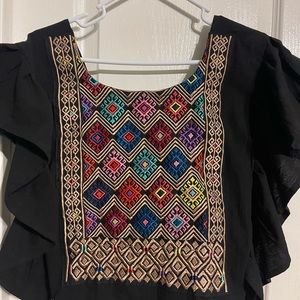 Authentic embroider Mexican top